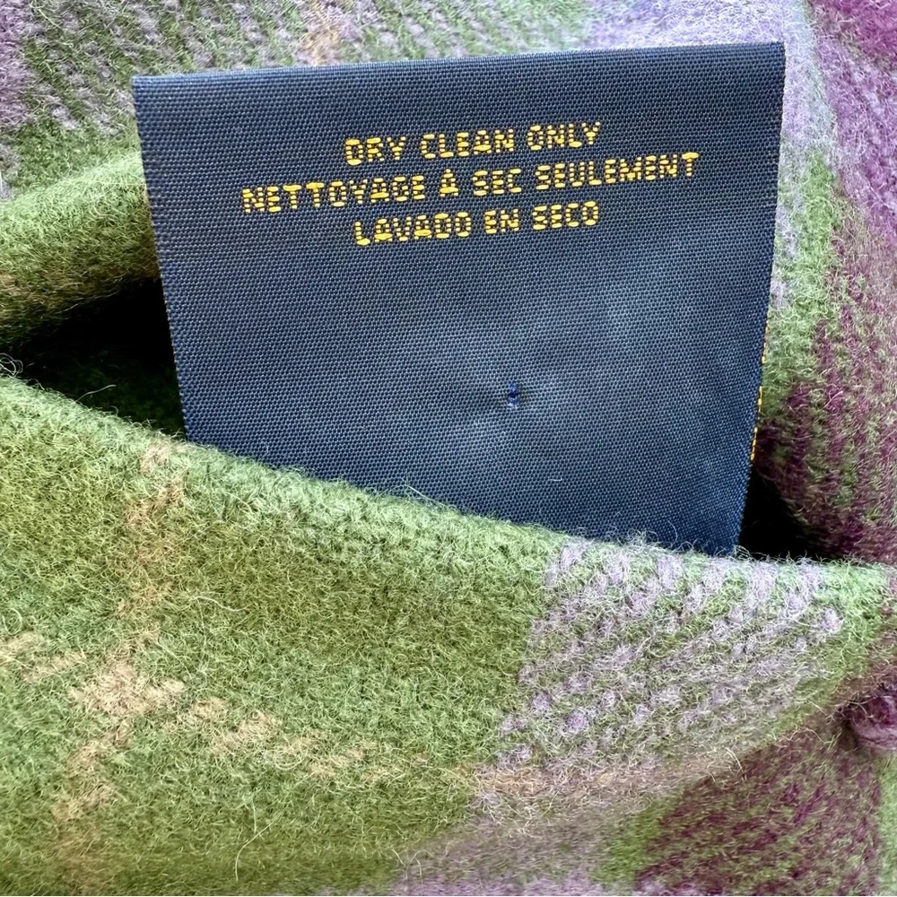 Ralph‎ Lauren Home Whittington Plaid Wool Pillows Pair Fringe Tartan